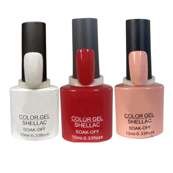 Kit 3 Esmaltes em Gel - Color Gel