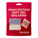 Unhas Postiças Soft Gel Bailarina